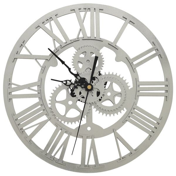 vidaXL Wall Clock Silver 30 cm Acrylic
