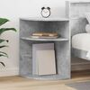 vidaXL End Table Concrete Grey 39.7 x 39.7 x 60 cm Engineered Wood