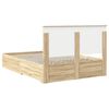 vidaXL Bed Frame with Drawer Sonoma Oak 140 x 190 cm Engineered Wood