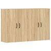 vidaXL Wall Mounted Cabinets 2 pcs Sonoma Oak Engineered Wood