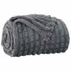 vidaXL Throw Blanket Dark Grey 270 x 240 cm Fleece