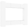 vidaXL 8 Piece TV Cabinet Set White Engineered Wood