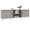 vidaXL TV Cabinet Grey Sonoma 150x30x50 cm Engineered Wood
