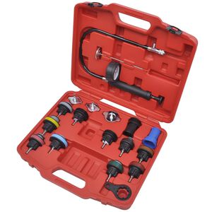 vidaXL 18 pcs Radiator Pressure Tester Kit
