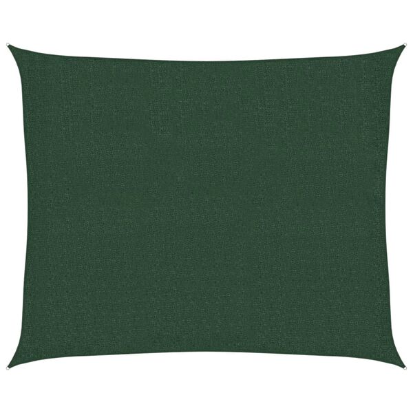 vidaXL Sunshade Sail 160 g/m&sup2; Dark Green 2.5x3 m HDPE