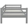 vidaXL Day Bed without Mattress Grey Solid Wood Pine 90x200cm