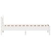 vidaXL Bed Frame without Mattress White 90x190 cm Single Solid Wood Pine