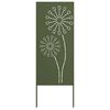 vidaXL Garden Privacy Screen Olive green 50 x 140 cm Cold-rolled steel