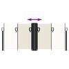 vidaXL Retractable Side Awning Cream 100x600 cm