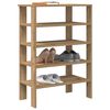 vidaXL Shoe Rack Artisan Oak 61x32x87.5 cm Engineered Wood