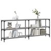 vidaXL Console Table Grey Sonoma 200x29x75 cm Engineered Wood