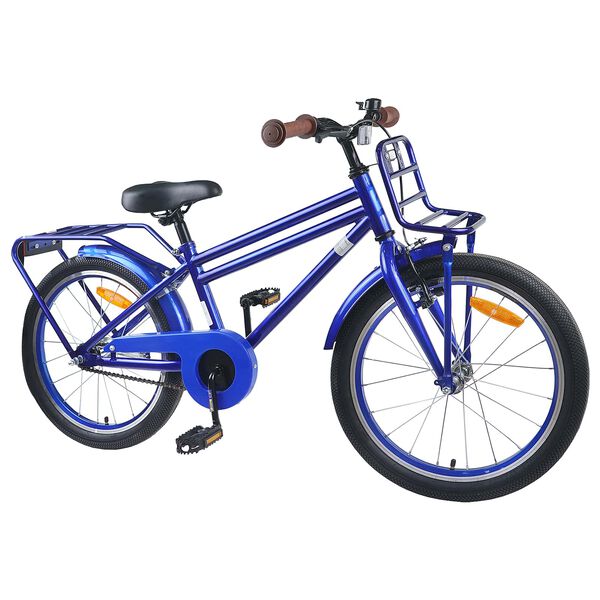 vidaXL Kids Bike 18'' for 5-7 Years Old Dark Blue