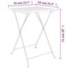 vidaXL Folding Bistro Table 55x54x71 cm Solid Wood Teak and Steel