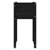 vidaXL Planters 2 pcs Black 40x40x81 cm Solid Wood Pine