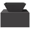 vidaXL Fire Pit Black 50 x 50 x 40 cm Steel