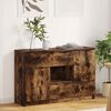 vidaXL Sideboard Smoked Oak 100 x 30 x 65.6 Engineered Wood