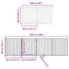 vidaXL Dog Gate with Door Foldable 6 Panels Brown 480 cm Poplar Wood