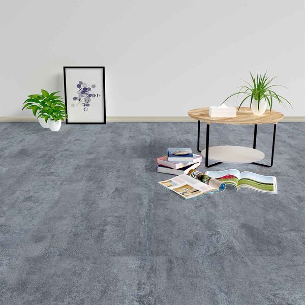 vidaXL Flooring Planks 55 pcs Grey 5.11 m&sup2; PVC