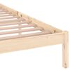 vidaXL Bed Frame without Mattress Solid Wood Pine 200x200cm