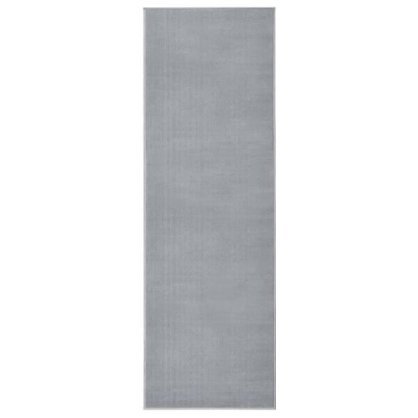 vidaXL Runner Rug BCF Grey 80x250 cm