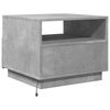 vidaXL Coffee Table with LED Lights Concrete Grey 50x49x40 cm