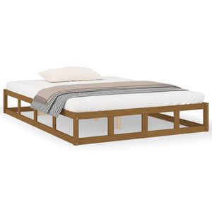 vidaXL Bed Frame without Mattress Honey Brown 120x200 cm Solid Wood
