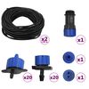 vidaXL 142 Piece Outdoor Automatic Drip Watering Kit with Water Timer