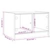 vidaXL Coffee Table with Glass Doors White 68x50x42 cm