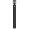 vidaXL Outdoor Floor Lamps with Sensors 3pcs Black 110cm Stainless Steel