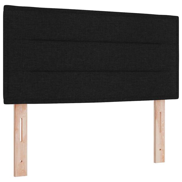 vidaXL Headboard with Headboard Black 100 cm Faux Leather