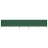 vidaXL 5-panel Wind Screen Fabric 600x160 cm Green