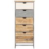 vidaXL Drawer Cabinet 45x30x105 cm Solid Mango Wood