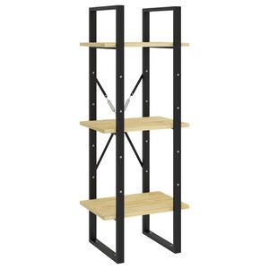 vidaXL 3-Tier Book Cabinet 40x30x105 cm Solid Pinewood