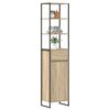 vidaXL Bathroom Cabinet Sonoma 40 x 30 x 180 cm Engineered Wood