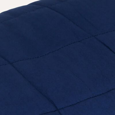 vidaXL Weighted Blanket Blue 120x180 cm 9 kg Fabric