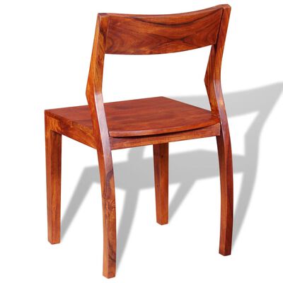 vidaXL Dining Chairs 6 pcs Solid Acacia Wood Sheesham