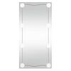 vidaXL Wall Mirror with LED Lights 30x60 cm Glass Rectangle