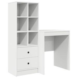 vidaXL Desk White 145.5 x 40 x 127 cm 2 pcs