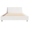 vidaXL Bed Frame without Mattress White 90x190 cm Single Solid Wood Pine