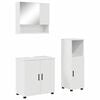 vidaXL Bathroom Furniture Set Wall-mounted 3 pcs High Gloss White