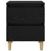 vidaXL Bed Cabinet Black Oak 40 x 35 x 50 cm Engineered Wood