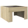 vidaXL Coffee Table with Infinity LED Sonoma Oak 50x50x30 cm