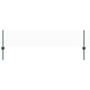 vidaXL Welded Wire Fence 10 x 0.4 m (W x H) PVC-Coated Steel Green