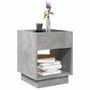 vidaXL Coffee Table with Infinity LED Concrete Grey 40x40x50 cm