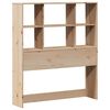 vidaXL Bookcase Bed without Mattress 90x200cm Solid Wood Pine