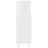 vidaXL Bathroom Cabinet High Gloss White 30x30x95 cm Engineered Wood