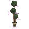 vidaXL Artificial Boxwood Plant with Pot Ball Shaped Green 119 cm
