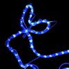 vidaXL Reindeer and Sleigh Christmas Decoration Outdoor 252 LEDs