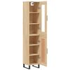 vidaXL Highboard Sonoma Oak 34.5x34x180 cm Engineered Wood