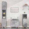 vidaXL 4 Piece Bathroom Furniture Set Concrete Grey Engineered Wood